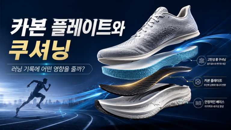 러닝화 탄소 섬유 플레이트와 쿠셔닝은 기록과 러닝 효율에 어떤 영향을 줄까? 5 카본
