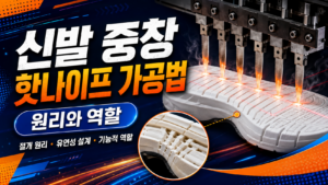 나이키 프리의 깊은 플렉스 그루브는 어떻게 만들어질까? 신발 중창 핫나이프 가공법의 원리와 역할 5 핫나이프