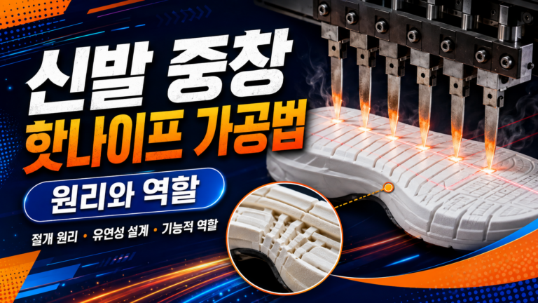 나이키 프리의 깊은 플렉스 그루브는 어떻게 만들어질까? 신발 중창 핫나이프 가공법의 원리와 역할 3 핫나이프